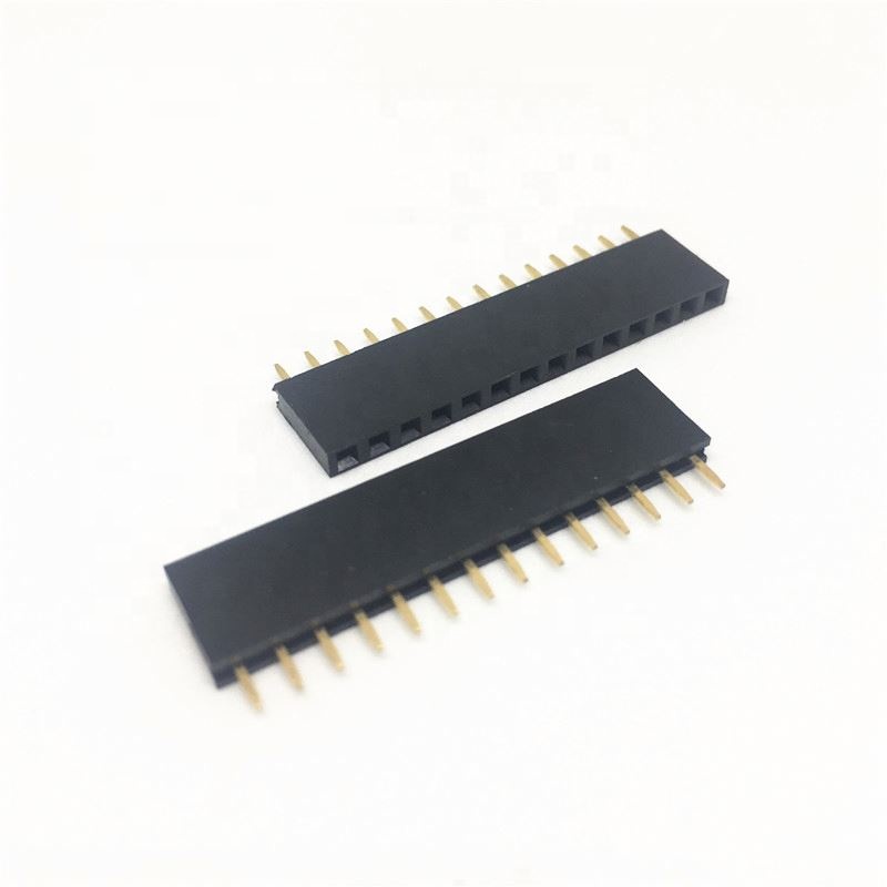 14P 2.54mm Female Header Single Row Straight Pin Socket 1*14 Strip Pitch Connector