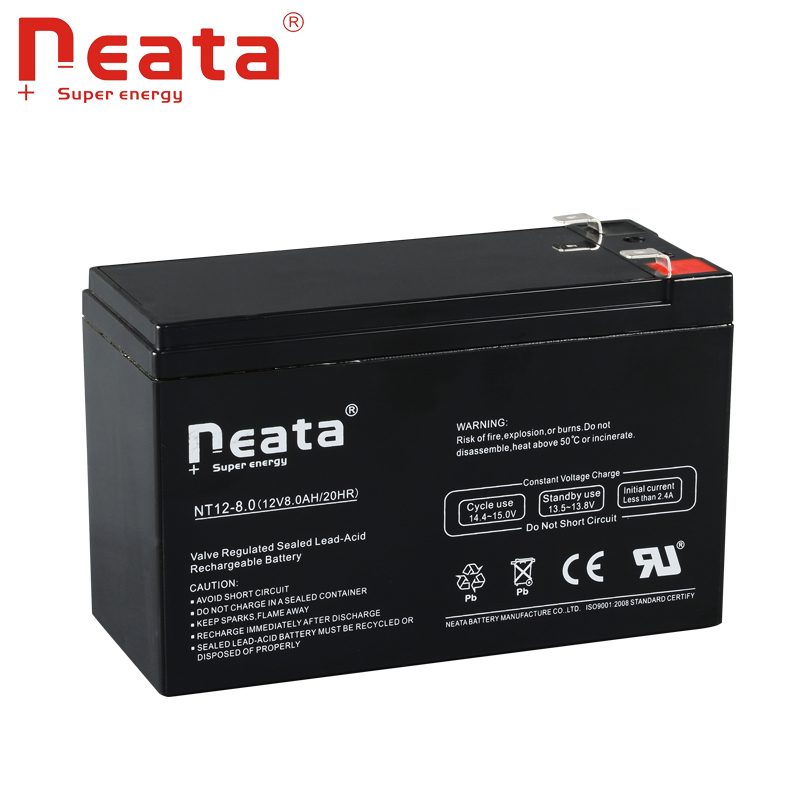 Neata rechargeable 12v 8ah 20hr battery protection