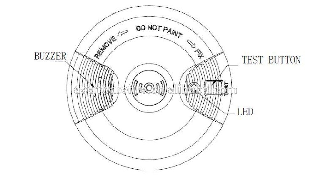 Photoelectric Standalone Wireless Smoke Detector
