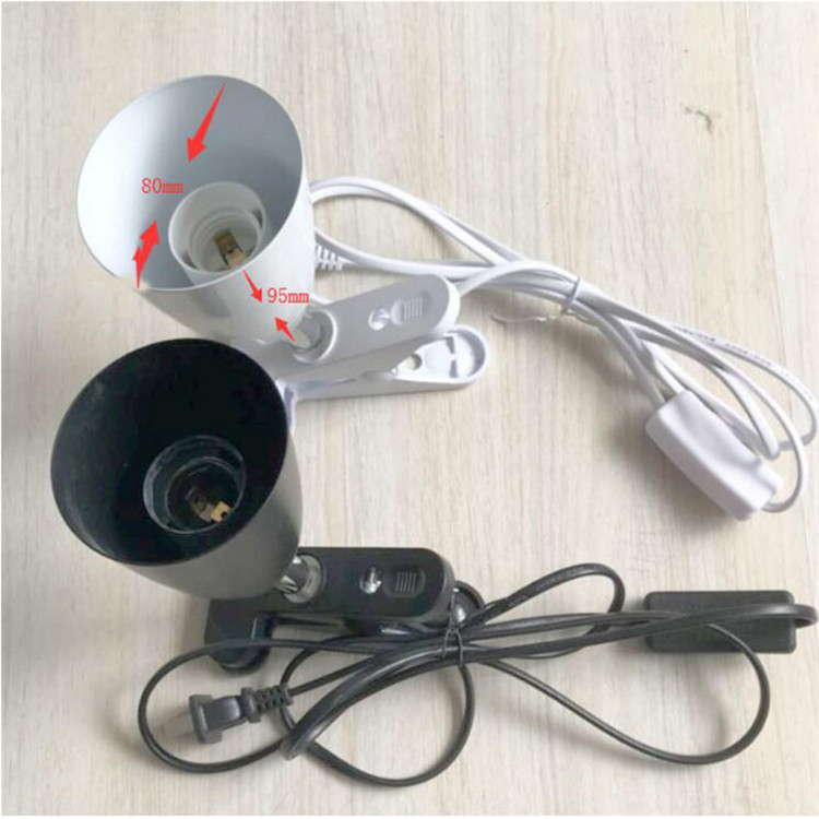 Universal Variable degree Plant Growth Lamp E27 Lamp Base Holder with clamp