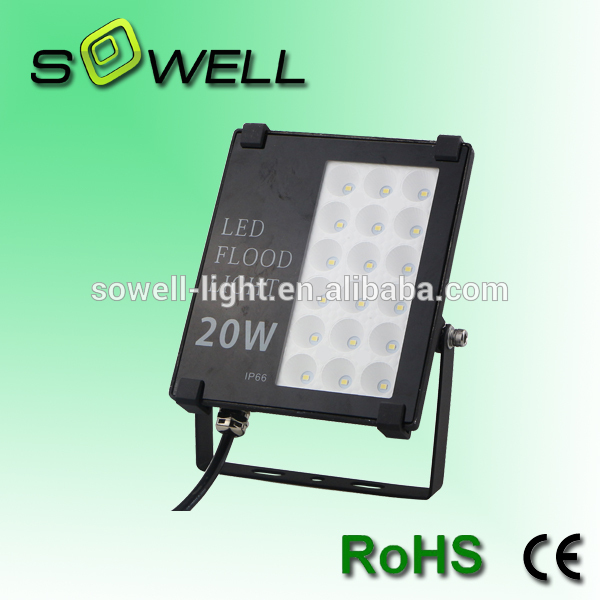 85-265V 20W aluminum outdoor lights 50000hours IP66 SMD LED flood light