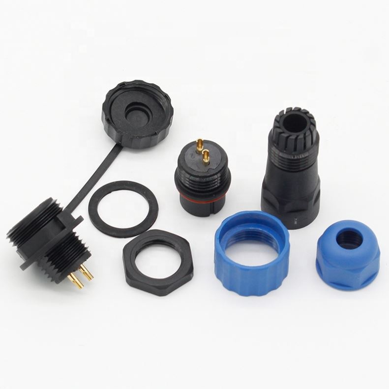 SP16 Waterproof Straight Aviation connector 2/3/4/5/6/7/9Pin IP68 industrial cable connector Male plug and Female socket