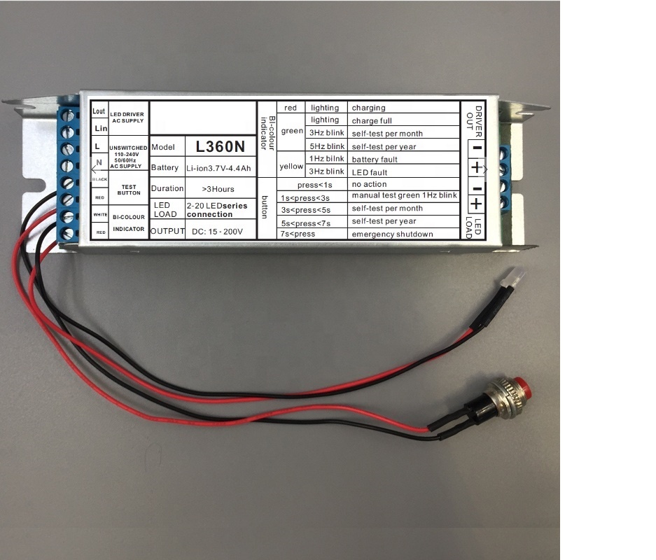 Self-Test 3 Hours Operation LED Emergency Inverter Kit