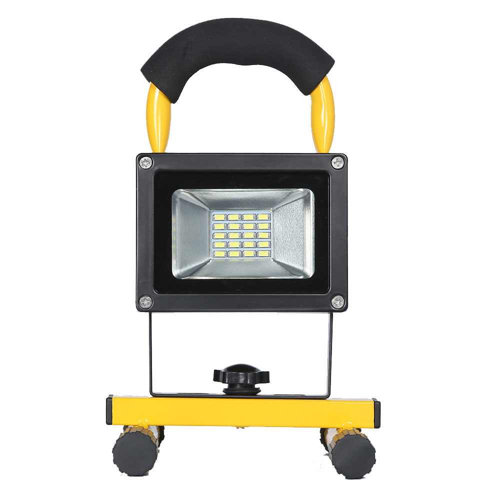 500LM 10W LED Work Lights Portable Rechargeable Flood Light IP65 Waterproof 360 Degree Adjustable Stand Working Light