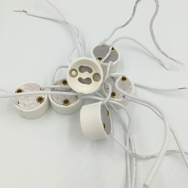 MR16 Ceramic Lamp Holder GU5.3 Socket Connector LED CFL Halogen Adapter MR11 G4 Light lamp base