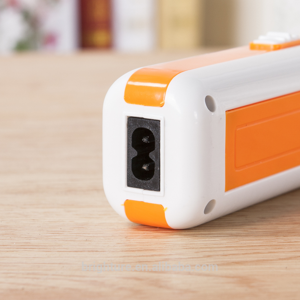 1 LED and 9 SMD Lead Acid Battery Rechargeable 1 Watt LED Flashlight with Emergency Light