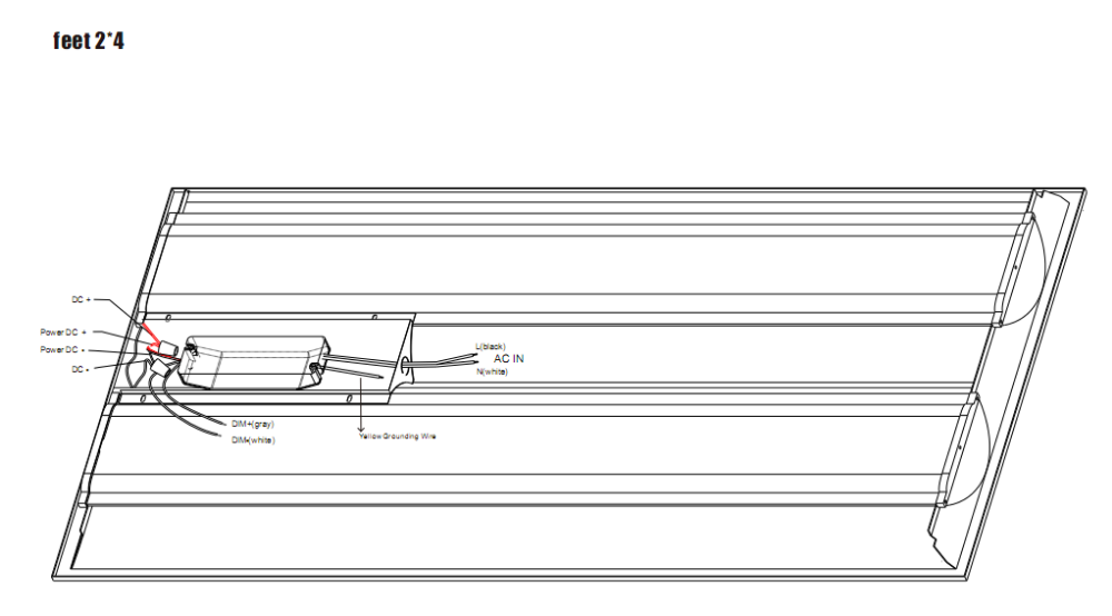 Troffer Retrofit Kit 40W Backlit LED Panel Light,2*2 feet/2*4 feet troffer panel lights