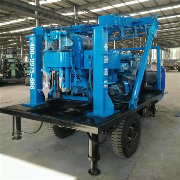 Portable hydraulic 200 meter water well drilling rig in india