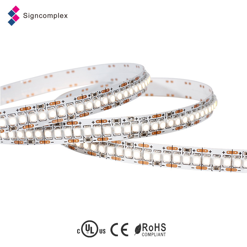 3528smd led lighting strip profiles, IP20 IP65 4mm led strip 240 led/m