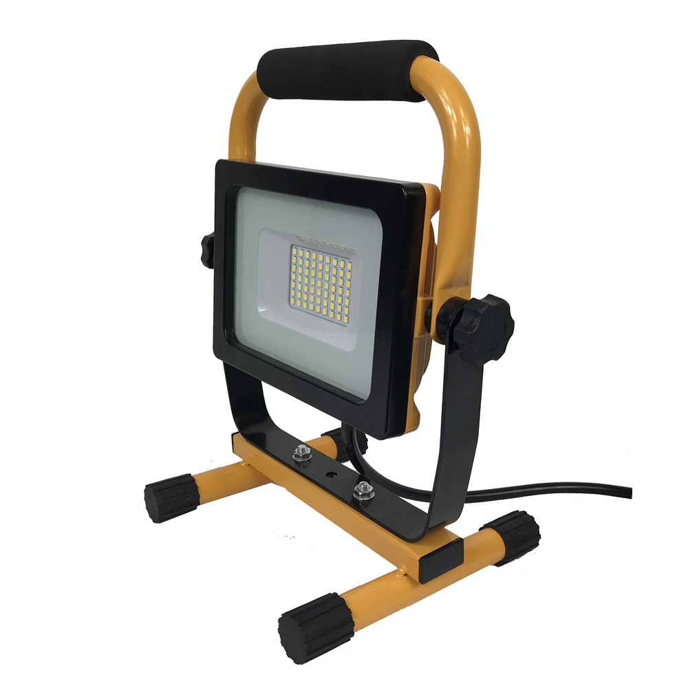 30W LED Work Light 3000LM, 2 Brightness Modes, 5ft Cord with Plug, IP65 Waterproof Construction Lights
