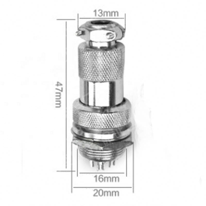 GX16-2/3/4/5/6/7/8/9 Pin Male & Female Diameter 16mm Wire Panel Connector GX16 Circular Connector Aviation Socket Plug