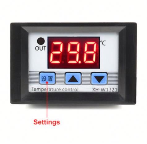 XH-W1321 DC 12V Digital LED Temperature Thermostat Controller 10A Thermostat Control Switch Probe -50-110 Degrees