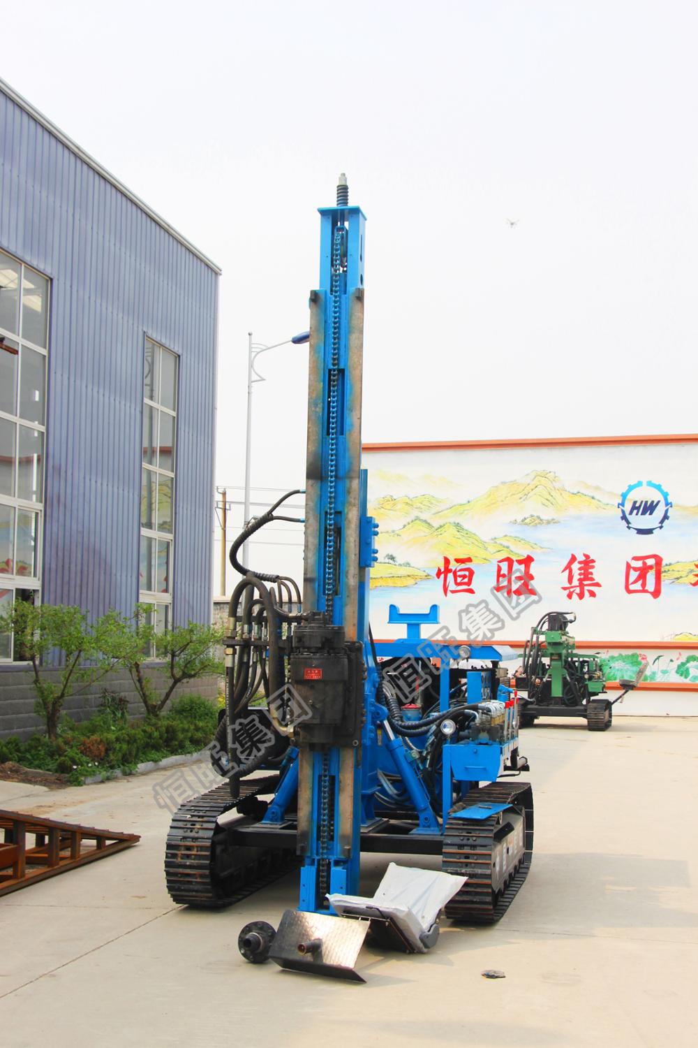 HWZGX-390L mini pile driver for Photovoltaic engineering soil ground pile driver