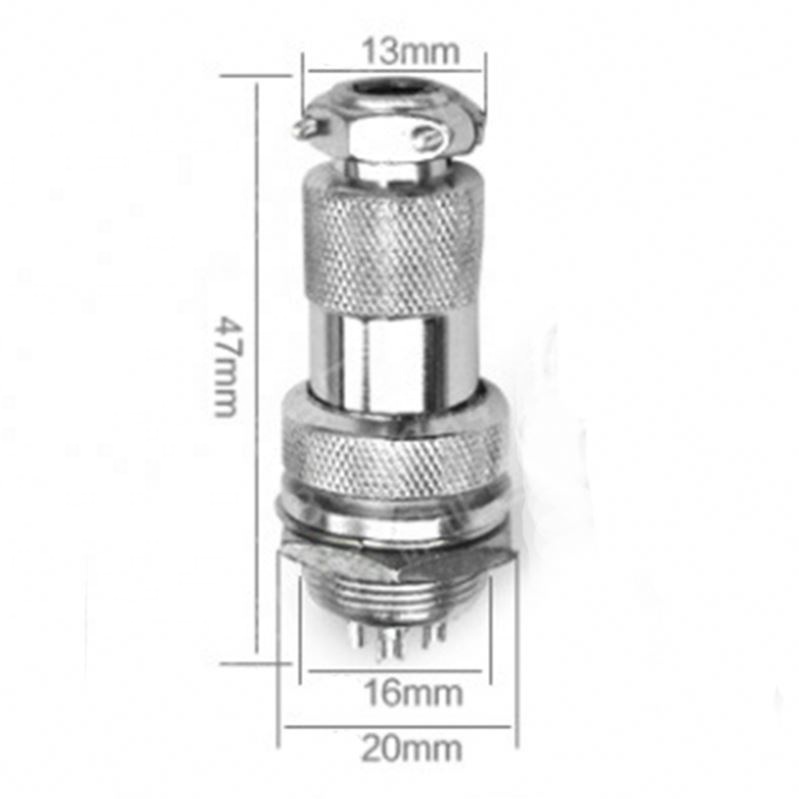 GX16 4 Pin Male & Female Diameter 16mm Wire Panel Connector L72 GX16 Circular Connector Aviation Socket Plug