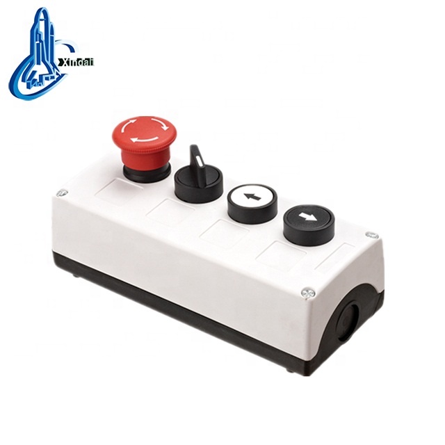 mushroom stop selector push 4 button remote control box switch of joystick for construction hoist XDL35-B463