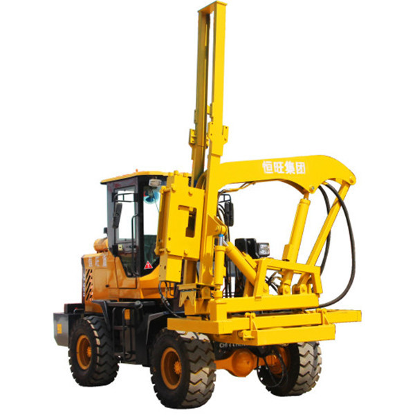 High efficiency highway hydraulic pile drilling driver