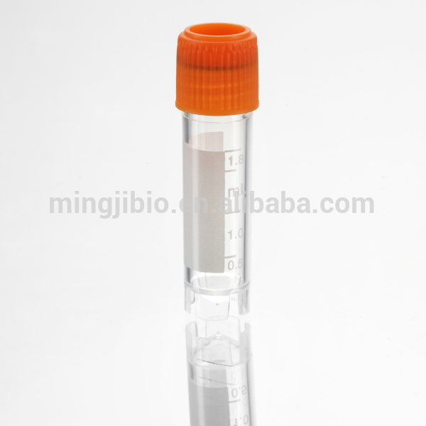 Plastic freezing tube cryovial tubes with screw cap / 2 ml cryovials