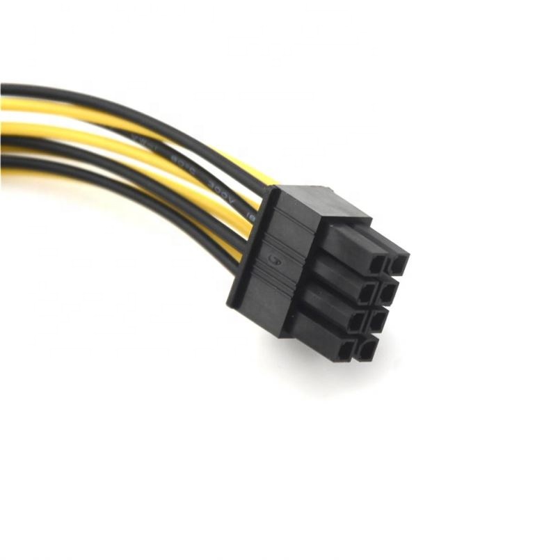 8 Pin ATX EPS Cables Connectors 20cm Male To Female Power Extension Computer Graphics Card 8-pin ATX PSU Extension Cable