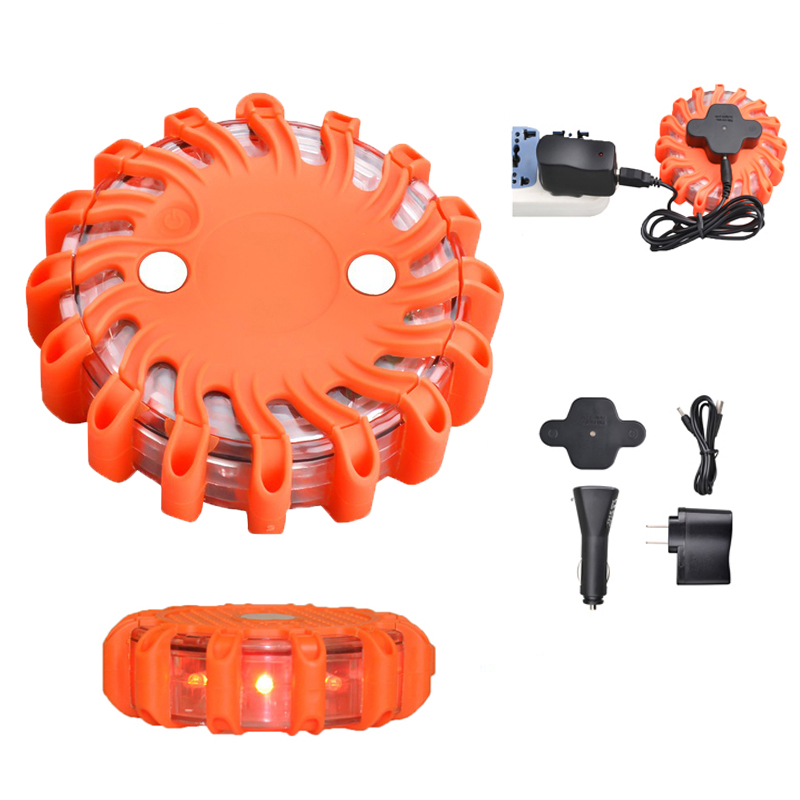 Rechargeable LED Road Flares Emergency Safety LED Flashing Road Flares
