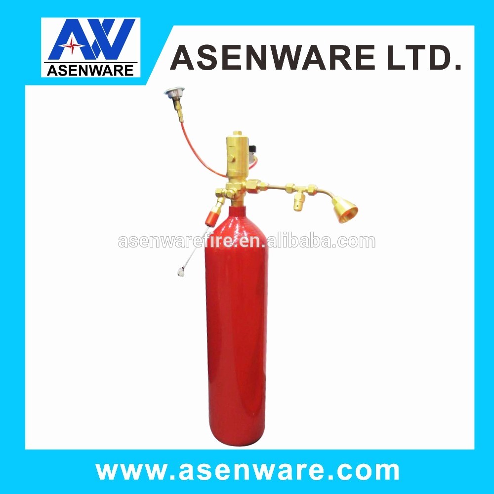 Automatic detecting Fm 200 clean agent gas fire extinguisher