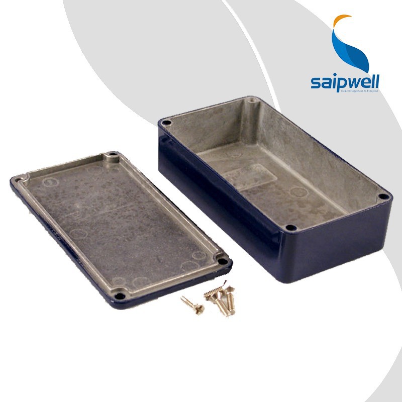 SAIP/SAIPWELL Water Resistant Cobalt Blue Rectangle Aluminium Box Musical Instrument Box