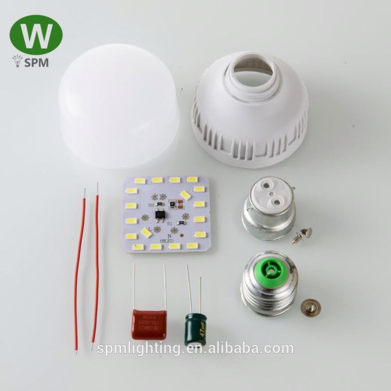 New model led panel light round all plastic t8 led tube lights parts