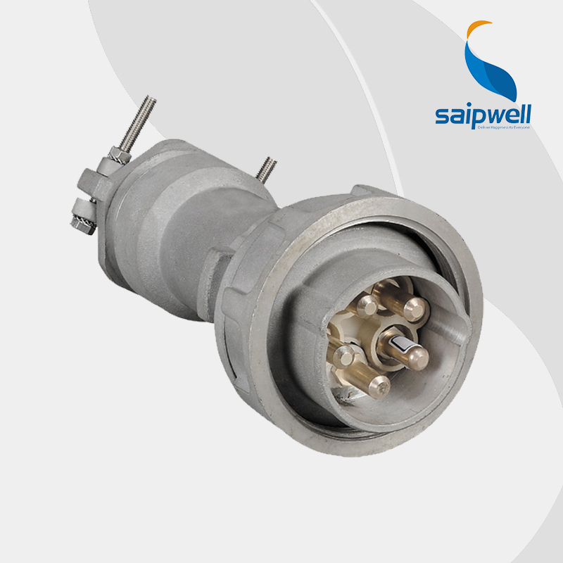 SAIPWELL  IP67 400V 5 Pole Large AMP Waterproof CEE/IEC 125 Amp Industrial Plug