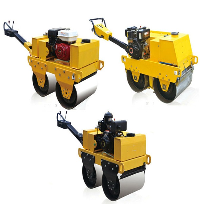 Walk Behind mini road roller 2 T double drum Road Roller double drum hand roller compactor