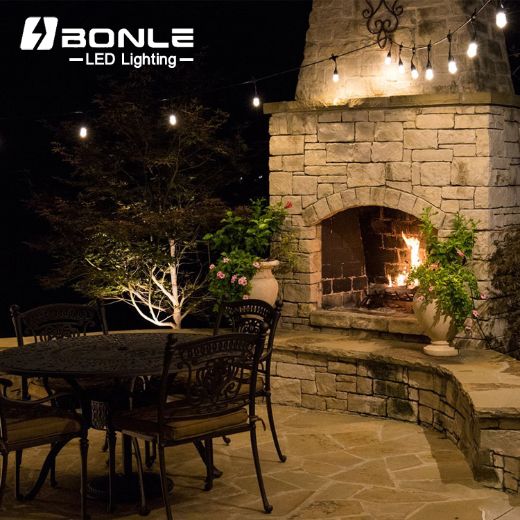 Party Supply Decorative Lighting Wedding Patio Lighting Decorative Outdoor Waterproof String Lights With S14 Bulb