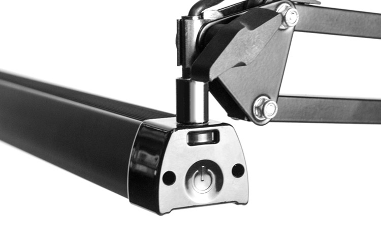 Bi-color LED Clamp Clip Desk Lamp Touch Control Black Iron Working Night Lights