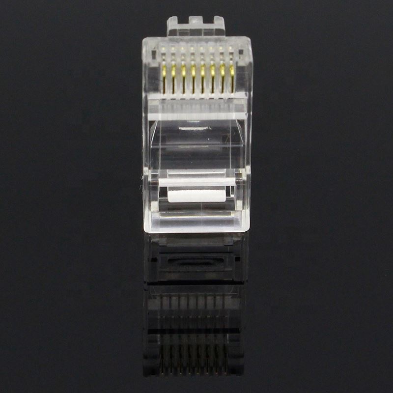 Crystal Head RJ45 CAT5 CAT5E Modular Plug Gold Plated Network Connector