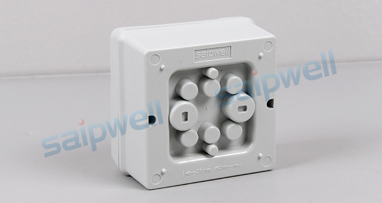 SAIPWELL 83*58*33 Minitype Plastic Enclosures Sealed ABS Waterproof Junction Box with Ears