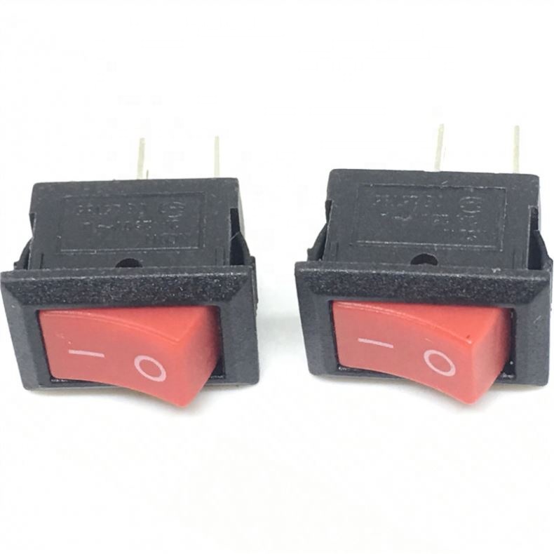 Push Button Switch 10x15mm SPST 2Pin 3A 250V KCD11 Snap-in On/Off Boat Rocker Switch 10MM*15MM Black Red and White