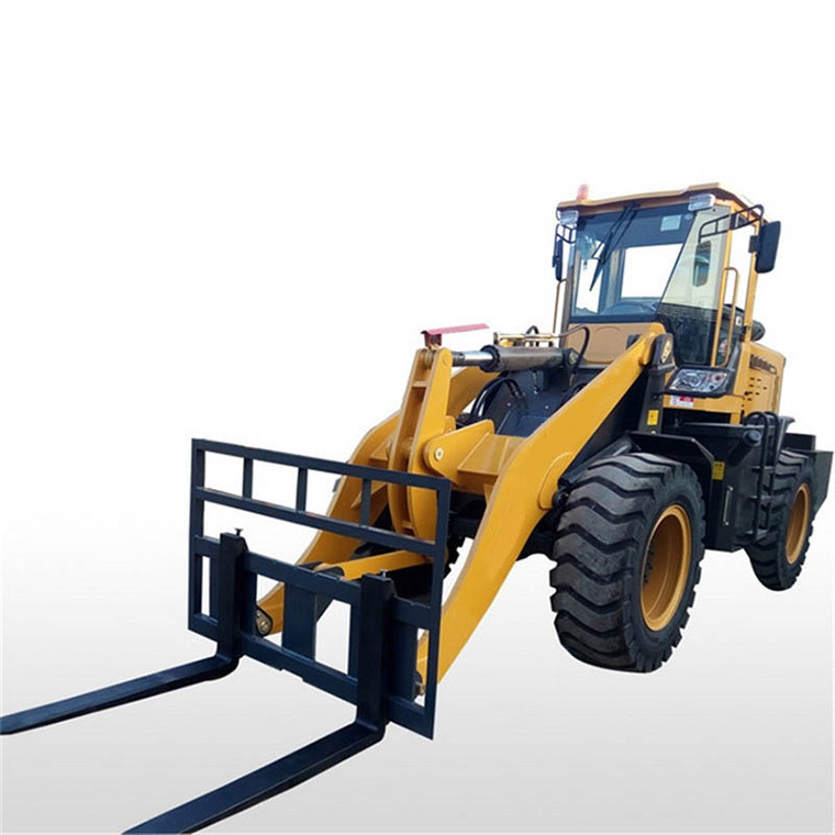 HWE-R40 model hydraulic ride on loader forklift with cab