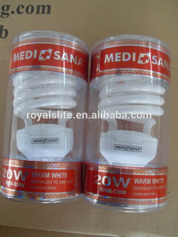 T2 15w Half Spiral CFL Bulb