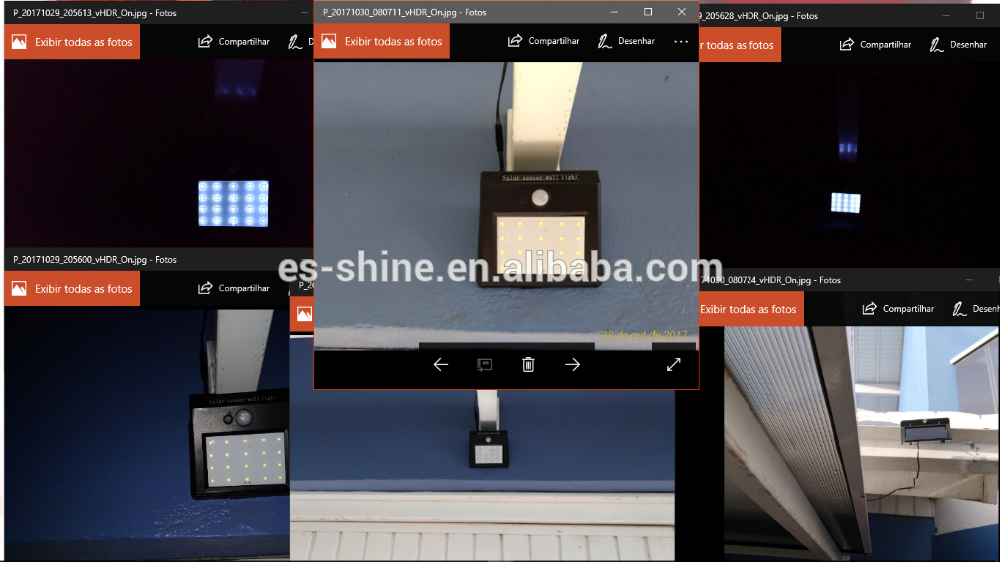 Waterproof 20/30 LED Split Solar Panels Power PIR Motion Pathway Wall Garden Solar Sensor Lights for Outdoor