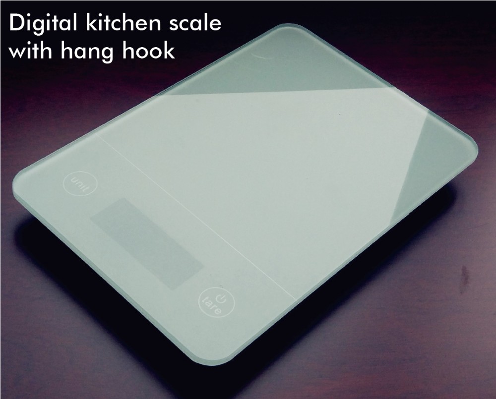 Glass 5kg digital kitchen fruit and vegetable scale household scale digital weighing scale with printer