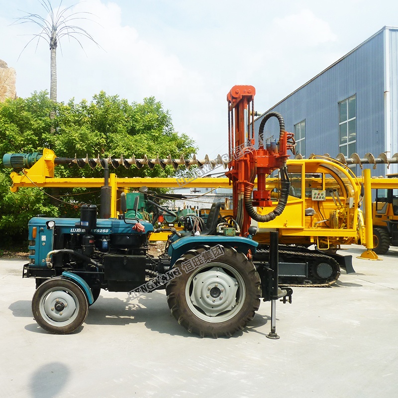 Tractor mounted auger drilling rig machine