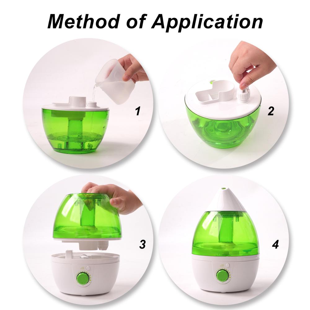 RD606 Mist Maker Pink Drop Ultrasonic Humidifier 2019 hot humidifier for home and baby room