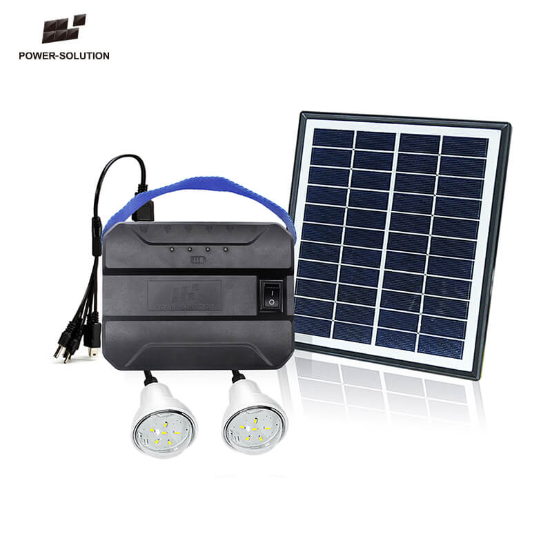 Factory cheapest price supply the Solar Home Light Kit with 3 Bulbs for no-electriciry areas home