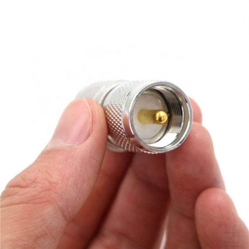 Double Straight Long RF Coax Adapter Connector UHF PL259 Male To UHF PL-259 Male Plug RF Coaxial Adapter Connector