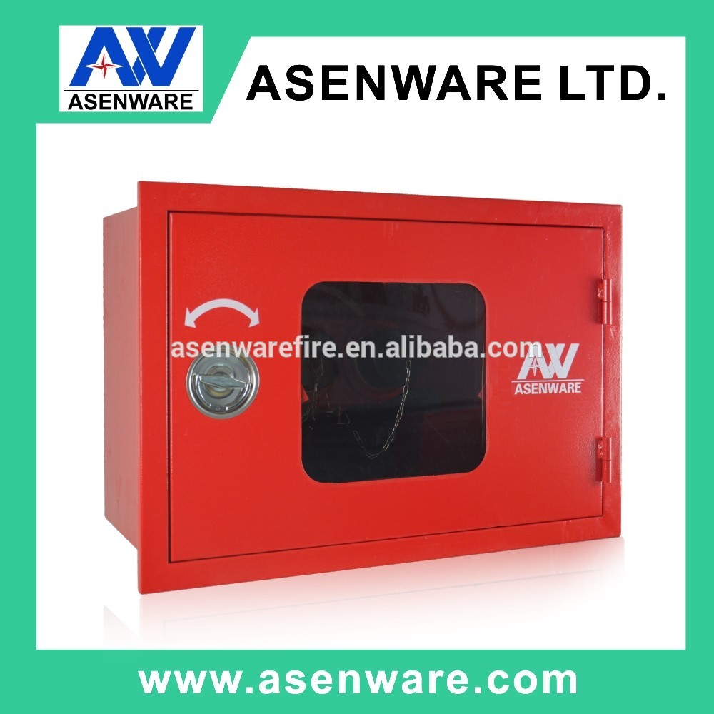 Fire fighting cabinet with nozzles for fire protection