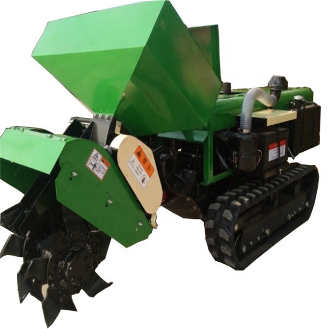 Crawler type farm micro trenching machine price