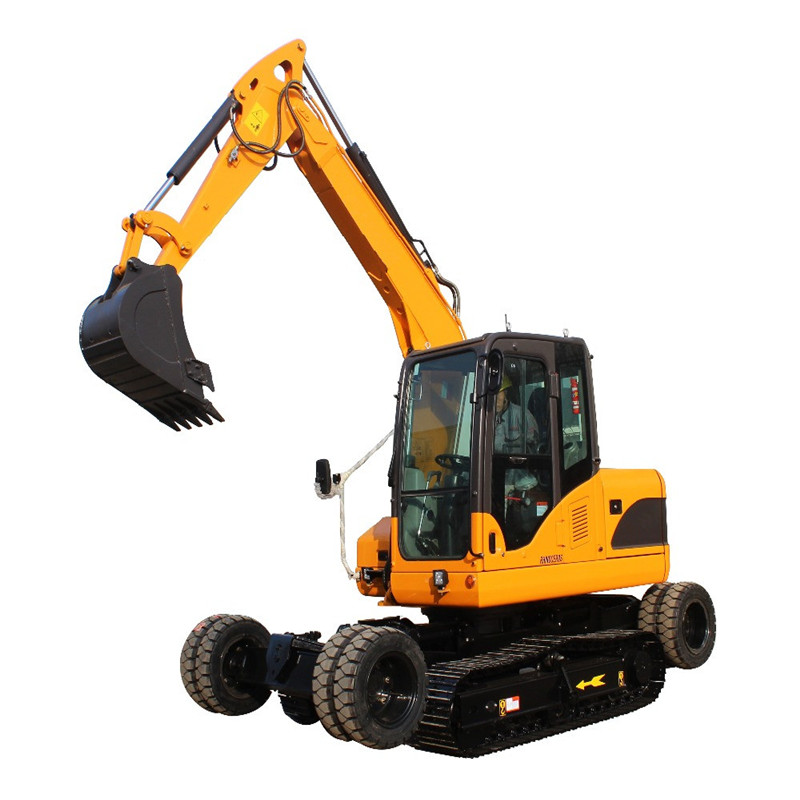 9 tons Farm Mini Wheel- Crawler Excavator HW90 for sale