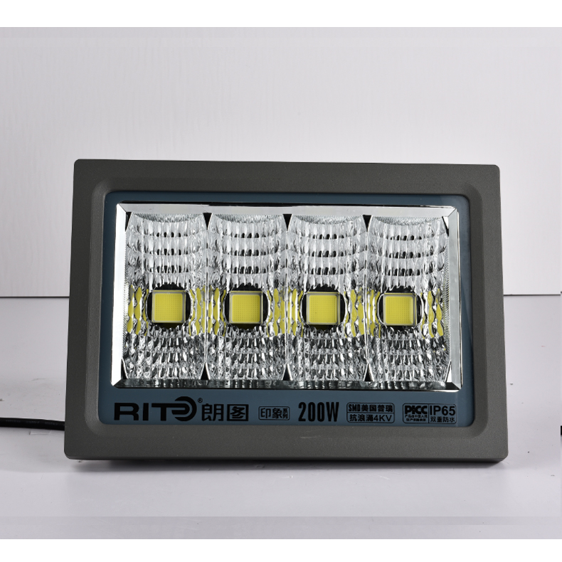 High Power Garden Flood Light Outdoor IP65 Waterproof Die-Cast Aluminum 200W Led Flood Light