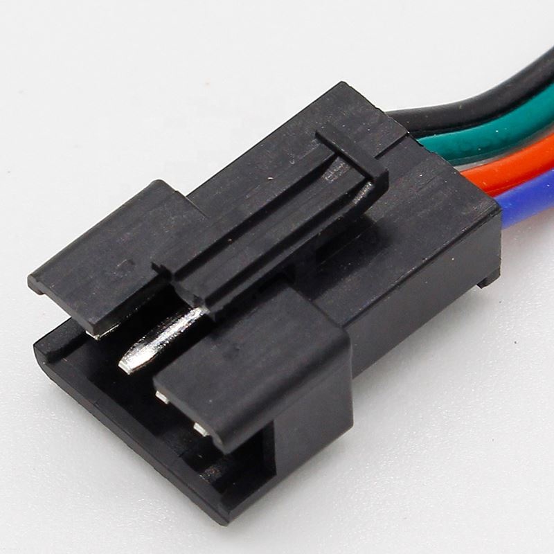 4pin JST Connector Male Female Cable for SMD 5050/3528 RGB color LED Strip Wire WS2801 LPD8806 RGB LED Strip