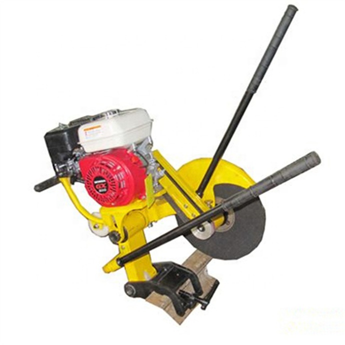 Linear guide portable rail cutting machine