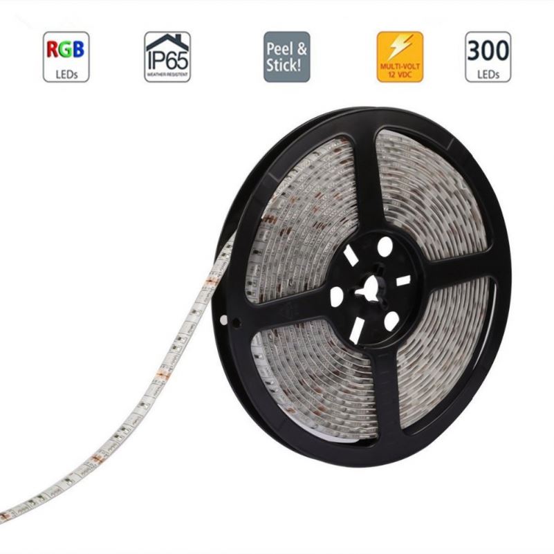5m 300 LEDs SMD2835 LED strip DC12V IP65 Waterproof flexible Tape Wit RGB LED strip lighting