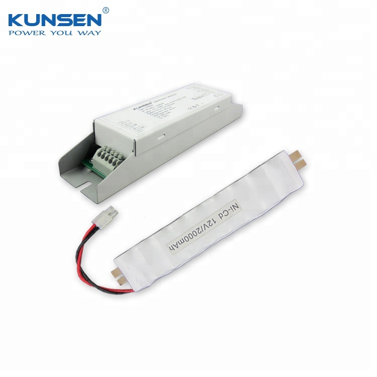 Non maintained or maintained rechargeable emergency kit for light