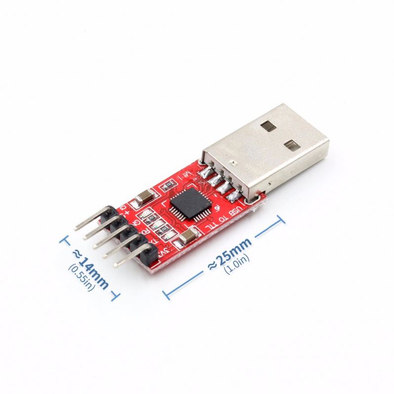 CP2102 module USB to TTL serial UART STC download cable PL2303 Super Brush line upgrade(RED)
